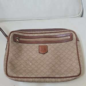 Celine Tan Leather Interior Wristlet